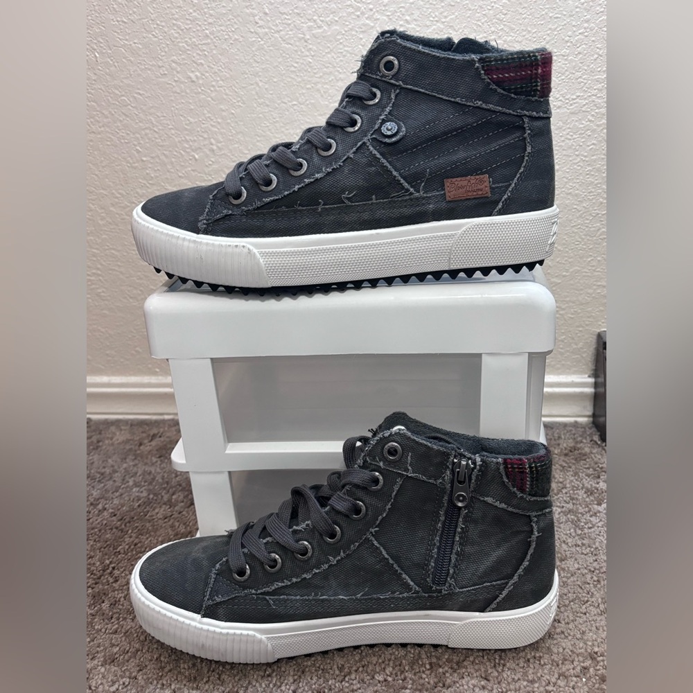 Blowfish Charcoal and White Sole Sneakers